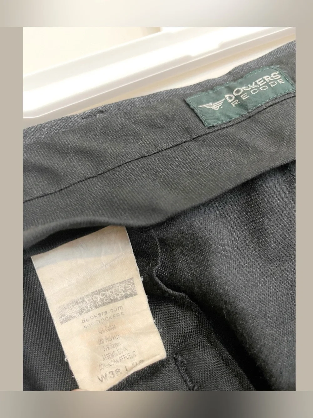 Dockers Men's Black Straight-Leg Chinos